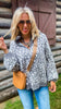 Cheetah 1/2 Mock Neck Dreamer Pullover | Salty Wave (3 COLORS)