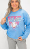 Ice Cream Drip Game Day Graphic Crewneck Sweatshirt