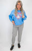Ice Cream Drip Game Day Graphic Crewneck Sweatshirt