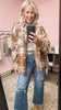 Checked Woven Frayed Dege Detail Shacket  | BIBI *LA LIVE PREORDER*