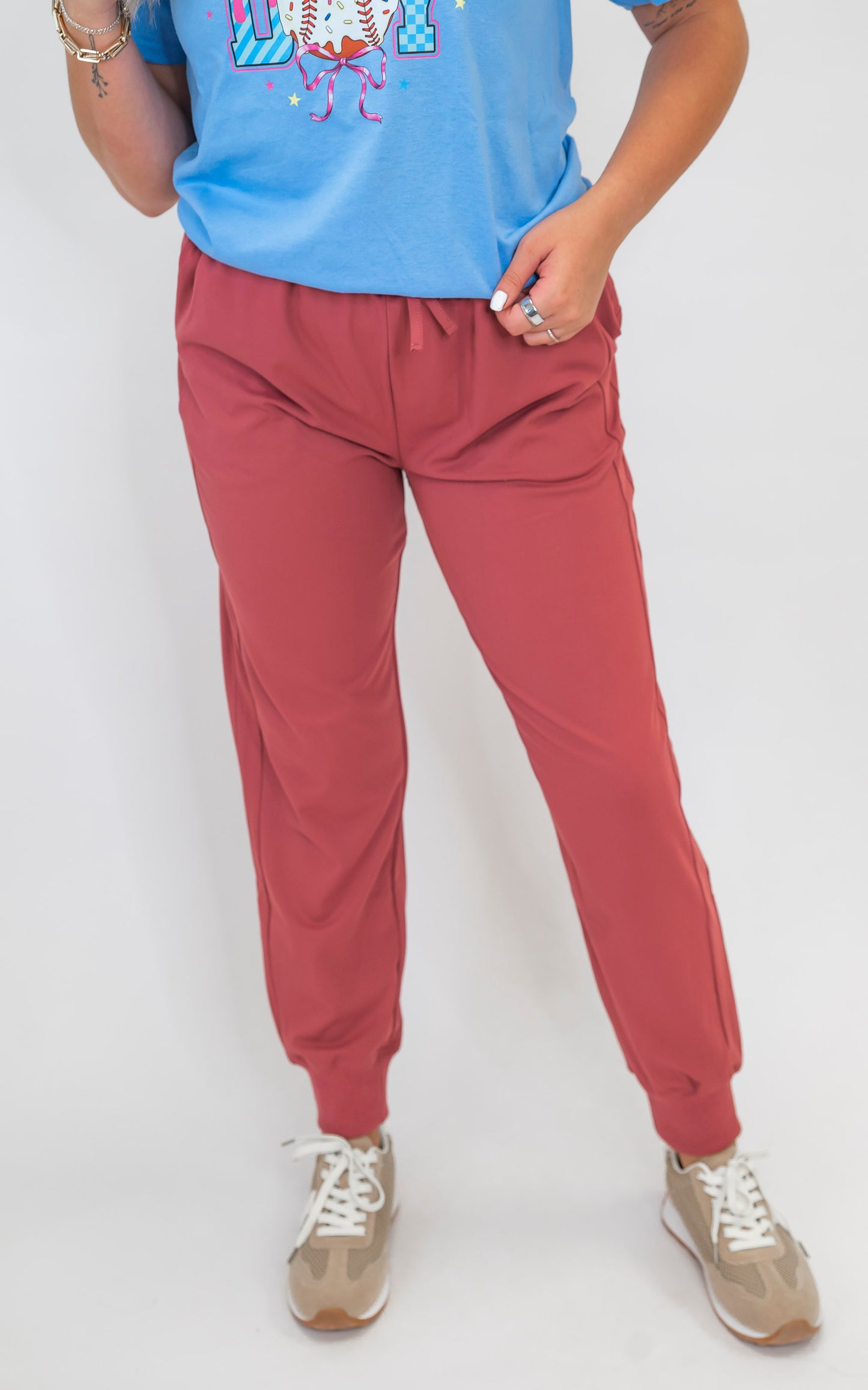 Marsala Everyday Joggers by Salty Wave