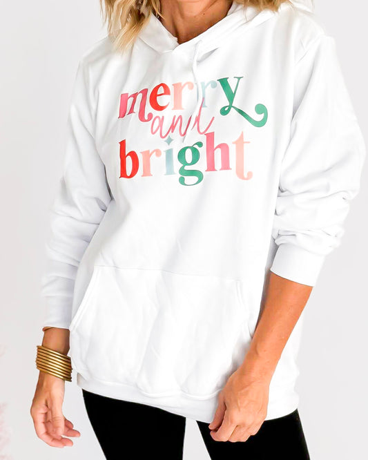 Merry and Bright Graphic Hoodie