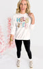 Holly Jolly Santa Crew Neck Graphic Sweatshirt