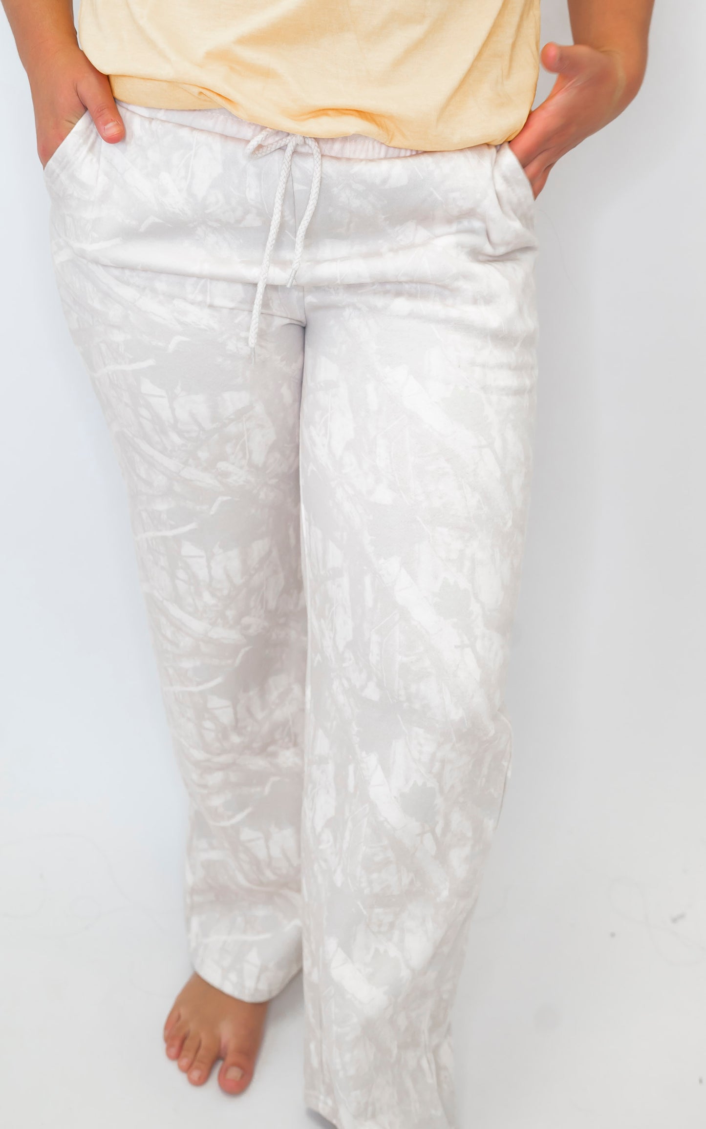Fleece Mid Rise Camo Stright Leg Pants (2 COLORS) *DEAL*