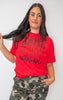 Red Game Day Garment Graphic T-shirt