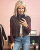 Contrasting Sleeves Sweater Cardigan (3 COLORS) | HYFVE *LA LIVE PREORDER