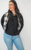 Black Full-zip Reversible Plaid Puffer Vest *DEAL*