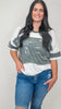 French Terry Camouflage Print Loose Fit Top