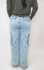 High Rise Wide Leg Flare Denim Jeans
