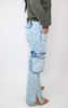 High Rise Wide Leg Flare Denim Jeans