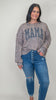 Long Puff Sleeve Animal Print Top