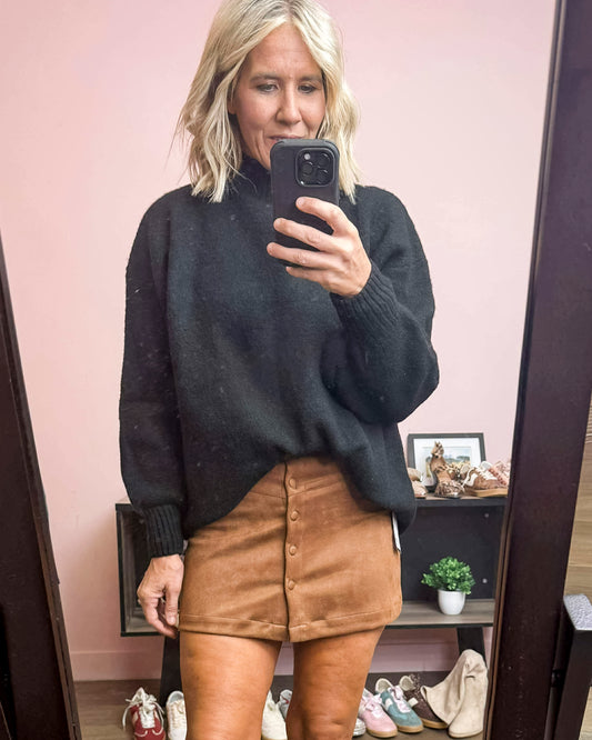 Mock Neck Sweater (4 COLORS) | ZENANA *LA LIVE PREORDER