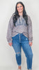 Long Puff Sleeve Animal Print Top