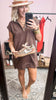 Textured Knit Jacquard Quarter Zipper Mini Dress (4 COLORS) | ZENANA *LA LIVE PREORDER