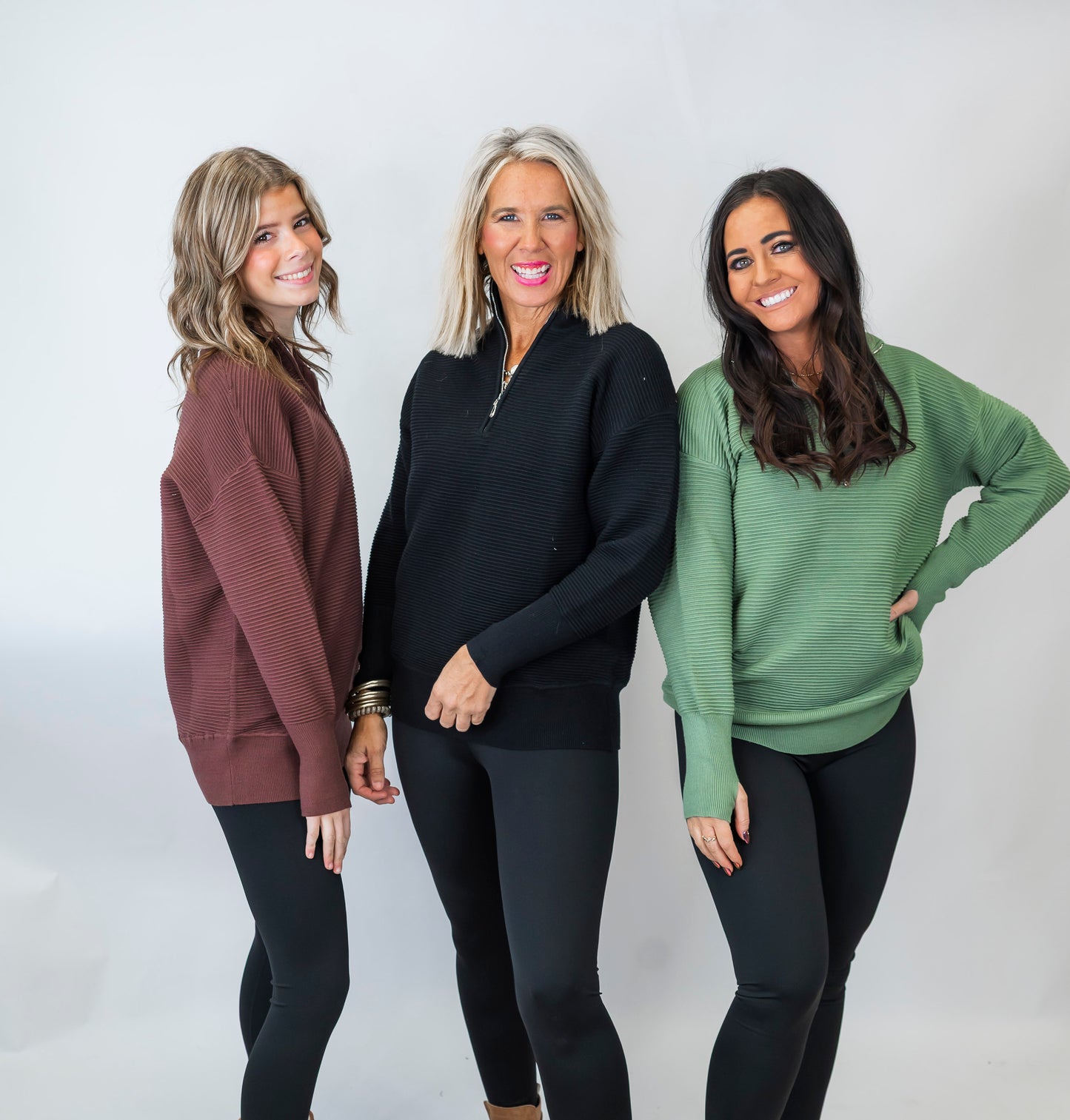 On Repeat Black Half-Zip Pullover | SALTY WAVE