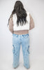 High Rise Wide Leg Flare Denim Jeans