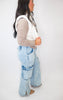 Ivory Full-zip Reversible Plaid Puffer Vest *DEAL*