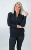 On Repeat Black Half-Zip Pullover | SALTY WAVE