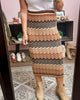 Multi Color Chevron Knit Sweater Maxi Skirt | SO ME *LA LIVE PREORDER 2.2.2.1