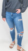 The Shanon Mid Rise Crop Skinny Denim Jeans - Mica *