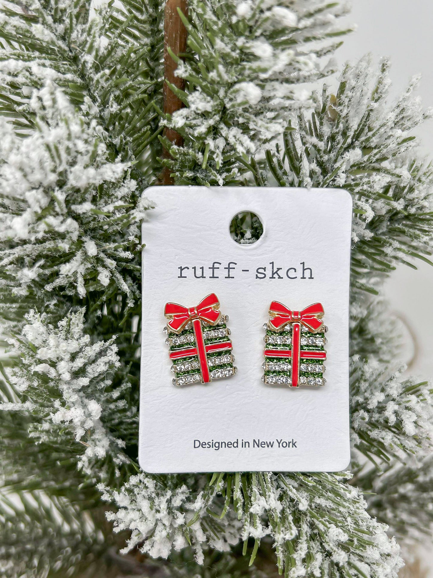 Christmas Present Stud Earrings