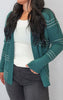 Striped Open Front Cardigan