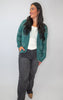 Striped Open Front Cardigan