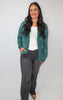 Striped Open Front Cardigan