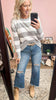 Basic Cozy Soft Knit Striped Cotton Sweater Top (2 COLORS) | MIRACLE *LA LIVE PREORDER