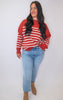 The Tessa Exposed Seam Striped Oversized Sweater | Zenana (8 COLORS) *DEAL*