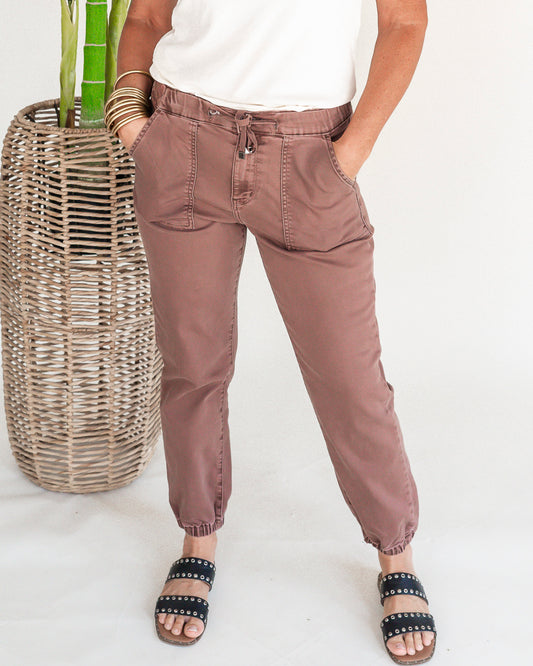 Cocoa High Rise Joggers | MICA *30A SEPT PREORDER