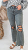 Mica - The Marlowe High Rise Vintage Flare Denim Jeans**