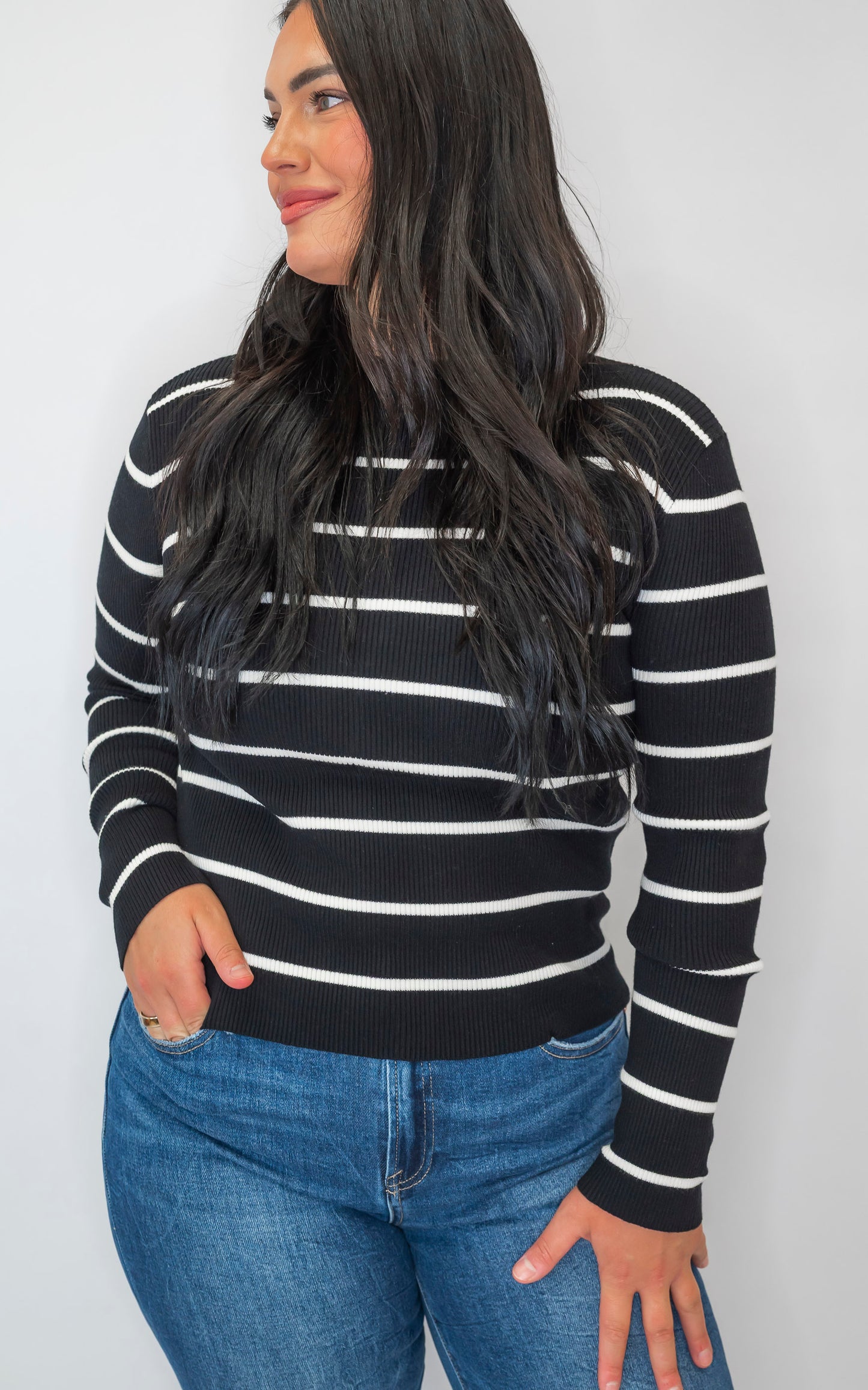 Striped Essentials Sweater by Salty Wave*