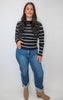 High Rise Crop Boyfriend Cuffed Denim Jeans | RISEN