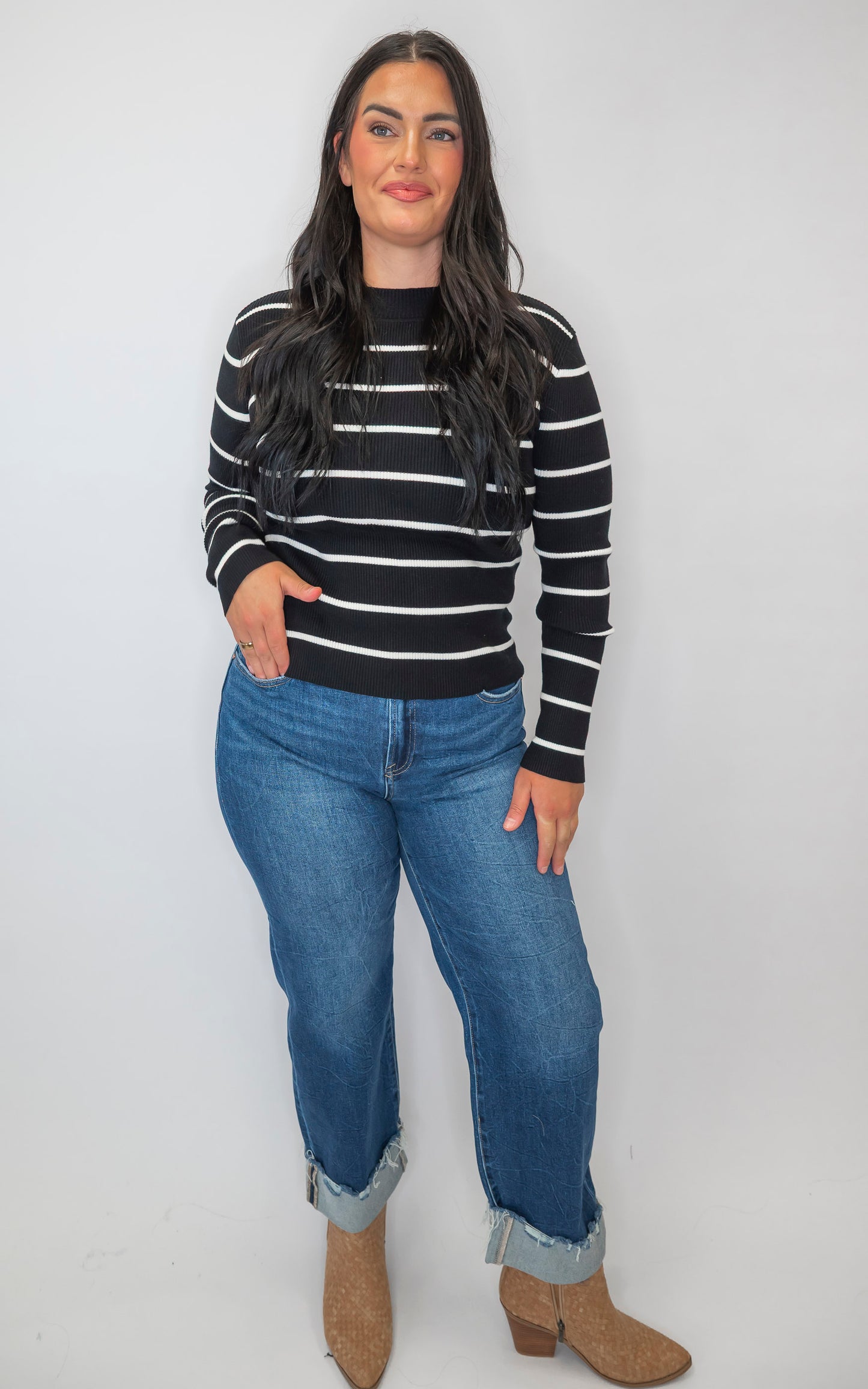 Striped Essentials Sweater by Salty Wave*