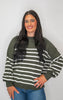 The Tessa Exposed Seam Striped Oversized Sweater | Zenana (8 COLORS) *DEAL*