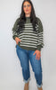 The Tessa Exposed Seam Striped Oversized Sweater | Zenana (8 COLORS) *DEAL*