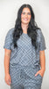 Black Plaid Pajama Pant Set by Salty Wave (TOP & BOTTOM)