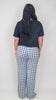Black Houndstooth Pajama Pant Set by Salty Wave (TOP & BOTTOM)