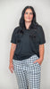 Black Houndstooth Pajama Pant Set by Salty Wave (TOP & BOTTOM)