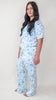Blue Floral Pajama Set by Salty Wave (TOP & BOTTOM) | Salty Wave