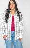 Oversized Plaid Linen Blend Shirt