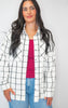 Oversized Plaid Linen Blend Shirt
