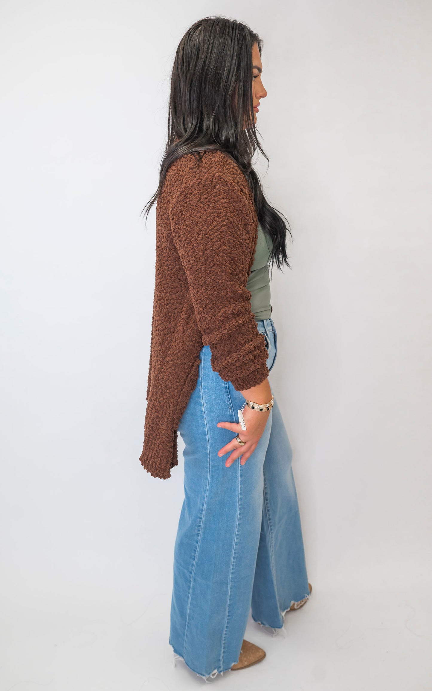 Well-Run High Rise Raw Hem Extreme Wide Denim Jeans | VERVET
