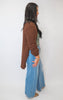 Well-Run High Rise Raw Hem Extreme Wide Denim Jeans | VERVET