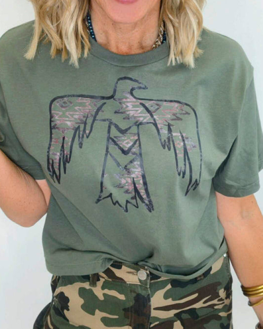 Thunderbird Camo Fine Jersey Boxy Graphic Tee