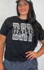 Checked Game Day Black Graphic T-shirt