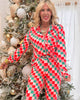 Dream in Color Checked Wide Leg Pajama Set | SALTY WAVE - *DEAL* PREORDER NOV Ship Date