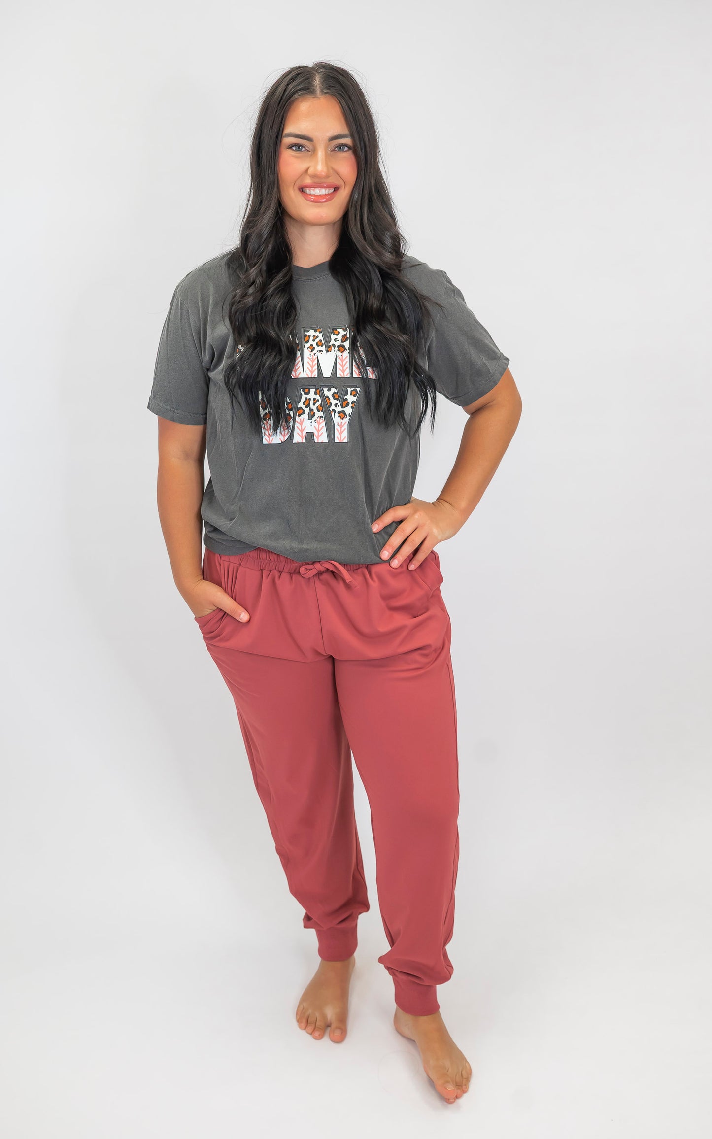 Leopard Game Day Garment Dyed Graphic T-shirt