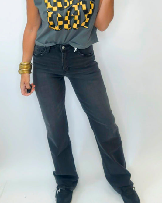 High Rise Vintage Flare Denim Jeans | VERVET